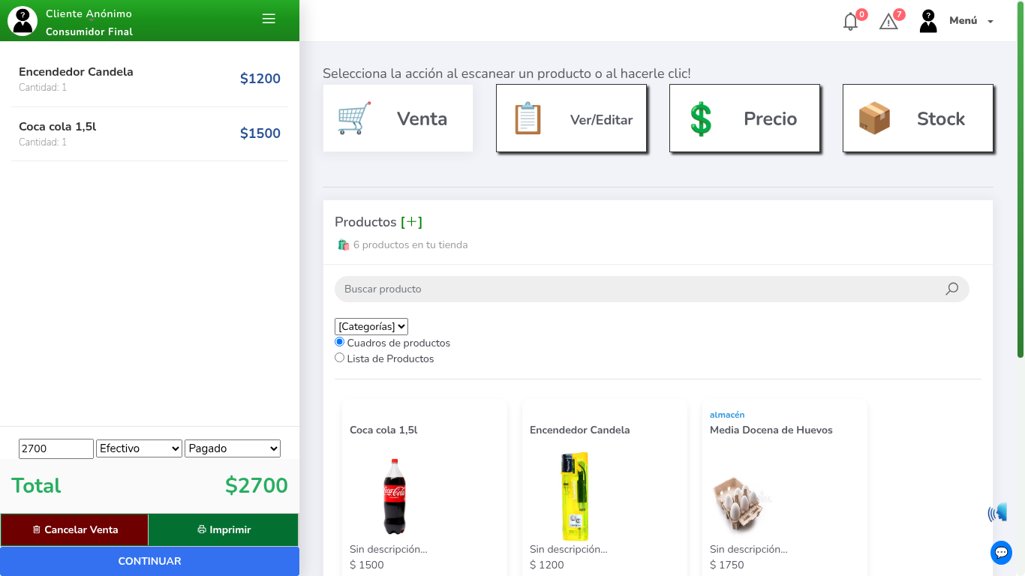 Captura de pantalla de KioscoSoft